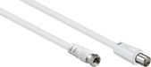 Goobay F (m) - Coax IEC (m) coaxkabel / wit - 5 meter