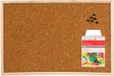 Twisk Groothandel Bv Cuisine et bureau Tableau d'affichage - bois/liège - 58 x 39 cm - avec 40 punaises colorées