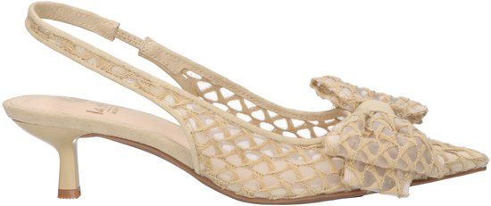 La Strada Slingback Beige Mesh - Damesschoenen - Maat - 36