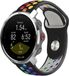 Strap-it Bracelet de montre connectée en silicone - Convient pour Polar Grit X - Noir/Coloré