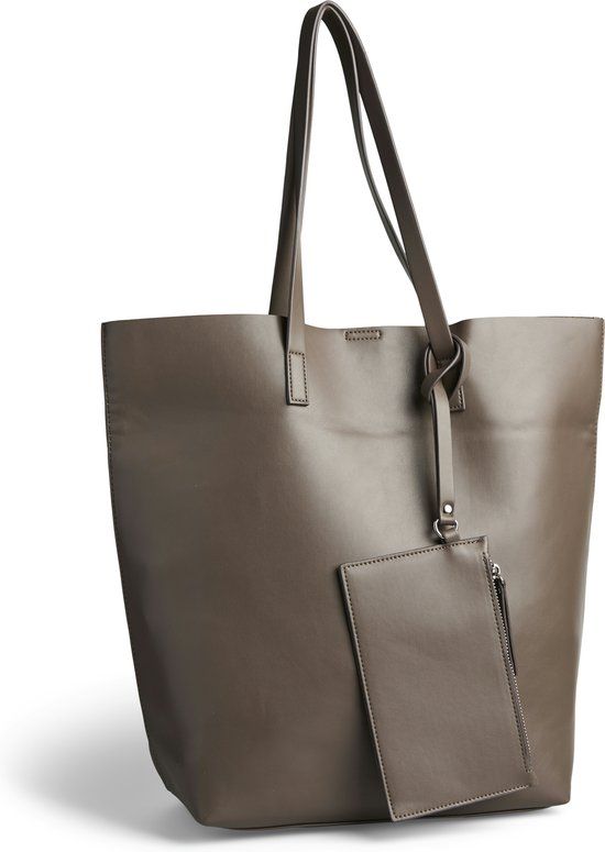 PIECES - PCANILLA SHOPPER NOOS PU - Handtas - Polyester - Vrouwen - Kinderen - Morel