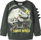 NAME IT Jongens NMMJAL JURASSIC NREG SWEAT BRU NOOS SKY Vesten - Katoen - Maat 104