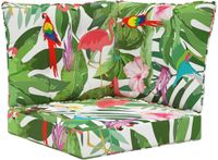 vidaXL Buitenbankkussen Polyester Kleurrijk 60 x 60 x 8 cm & 60 x 40 x 10 cm