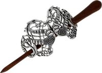 St Justin Ltd St Justin Viking slang haarspeld zilverkleurig