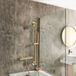 Hudson Reed Ensemble de douche - Mitigeur thermostatique avec douchette et barre de glissière - Or satiné | Elsie