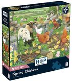 House of Puzzles legpuzzel 500 XL stukjes lente kippen dieren.