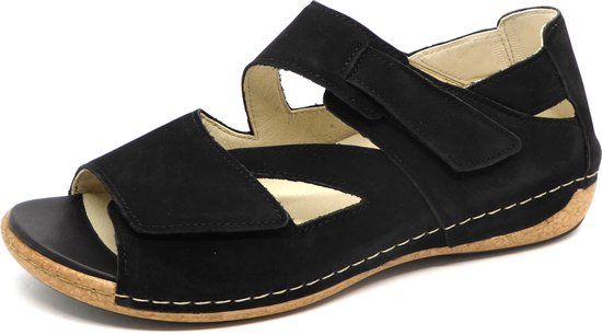 Waldlaufer Heliett Dames Wandelsandalen Zwart - Maat 38.5