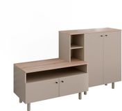 Vicco Garderobe Elano, Grijs/Eiken, 140 x 80 cm