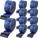 VEVOR Lierriemen – 10 Pakken, 9,1 m x 10 cm, Polyester, 6000 lbs Werklastlimiet, Roestbestendige Platte Haak, Blauw