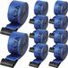 VEVOR Lierriemen – 10 Pakken, 9,1 m x 10 cm, Polyester, 6000 lbs Werklastlimiet, Roestbestendige Platte Haak, Blauw