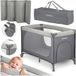 RICOKIDS Reiswieg 125 x 65 x 78 cm RK-240 lichtgrijs