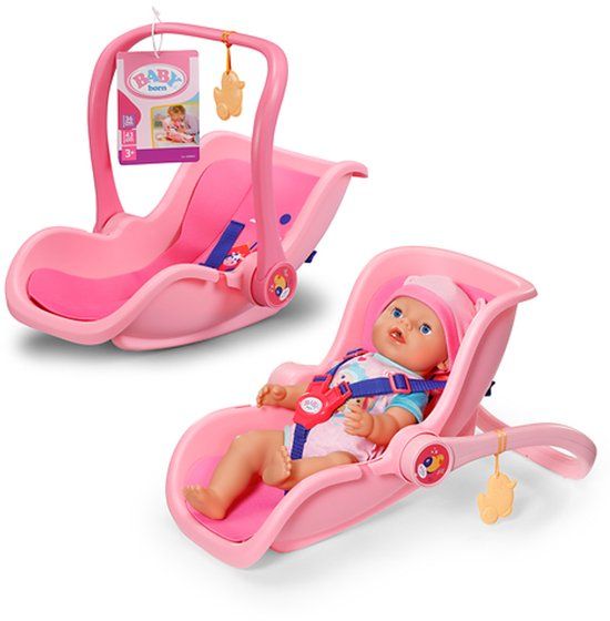 BABY born Comfortabele draagstoel roze