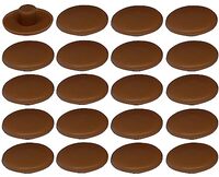 cyclingcolors 20 x Schroefafdekkingen Kunststof 4 x 2,7 x 11,8 mm Notenbruin