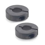 Ganter Normelemente GN 706.2-60-B32-ST 2-60-B32-ST-gespleten stelringen, zwart gedampfoxideerd, diameter d1: 60mm, boring d2: B32, 2 stuks