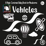 High contrast book Vehicles