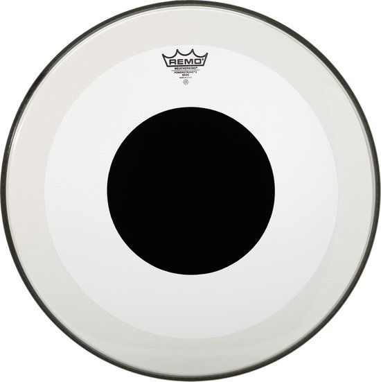 Remo P3-1320-10 20 inch Powerstroke 3 Black Dot bassdrumvel
