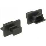 Delock Stofkap voor USB 2.0 Mini-B Aansluiting met handvat 10 stuks zwart