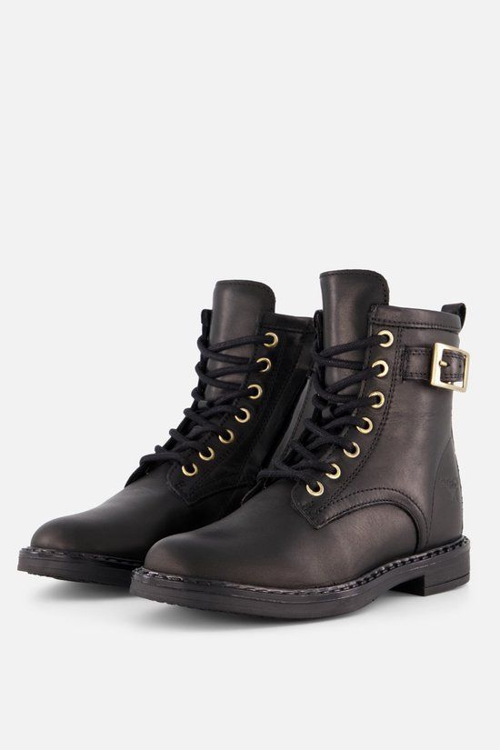 Giga Veterboots Zwart Leer Maat 30