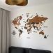 LosokaWood Décoration murale carte du monde 3D Wzór 2