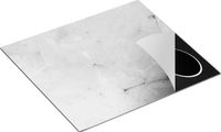 Chefcare Inductie Beschermer Abstracte Kunst - Zwart Wit - 58,3x51,3 cm