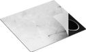 Chefcare Inductie Beschermer Abstracte Kunst - Zwart Wit - 58,3x51,3 cm