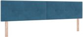 vidaXL - LED Hoofdbord met LED-stripverlichting - Blauw - 200 cm - Fluweel