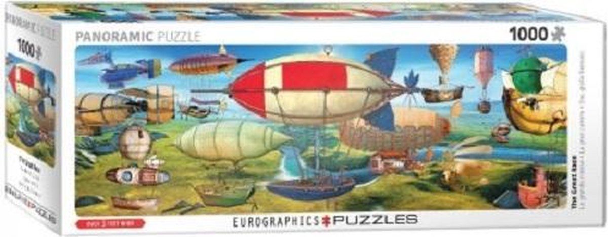 Eurographics puzzel Panorama The Great Race 1000 - diverse kleuren