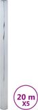 vidaXL Zonnefolies 5 st statisch reflecterend PVC zilverkleurig