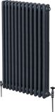 MonsterShop Verticale 3-kolomsradiator - grijs - 1500x562 mm - 7046 btu