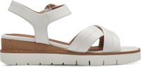 Tamaris Core Dames Sandalen - WHITE LEATHER - Maat 38