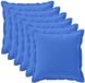 vidaXL - Housse de coussin - 6 pièces - Bleu royal - 60 x 60 cm - Polyester