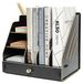 Omgoods - Organiseur de bureau en bois avec tiroirs pour un rangement efficace