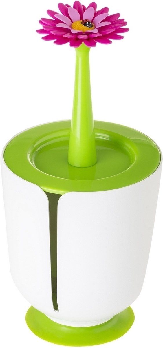Vigar Toiletpapier houder - wit, groen, roze - 14x14x28,5 cm - 8161