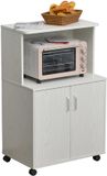 HOMCOM Magnetronkast - Spaanplaat - 60x40x97cm - Wit