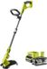 RYOBI 18V tondeuse à gazon sans fil, largeur de coupe 25-30 cm, diamètre du fil 1,6 mm, extensible, avec batterie 5,0 Ah et chargeur