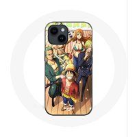 Maniacase Etui voor Iphone 14 One Piece Luffy Poster Crews Manga Anime