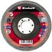 Einhell 2-delige waaierschijvenset, haakse slijper-accessoires, korrel P40 en P80, Ø 115 x 22,23 mm, schuurmop, lamellenschijven voor metaal en staal