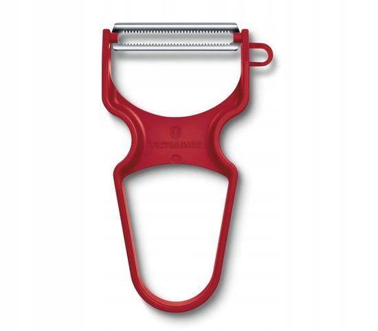 Victorinox RAPID aardappelschilmes met gekarteld mes - Rood
