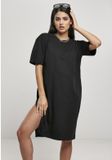 Urban Classics Curvy Urban Classics Organic Oversized Slit Korte jurk Zwart 5XL