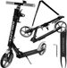 Kruzzel Trottinette – Trottinette grise avec guidon réglable