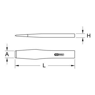 KS Tools KS Tools BRONZEplus platte beitel,25mm,250mm Aantal:1