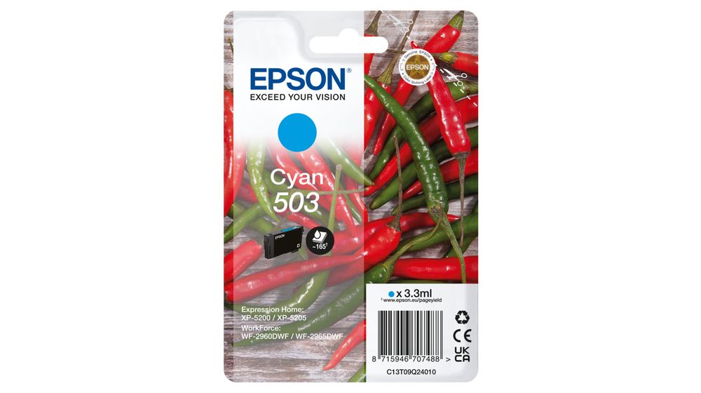 Epson 503 - Blauw - Inktcartridge - 165 pagina's - C13T09Q24010