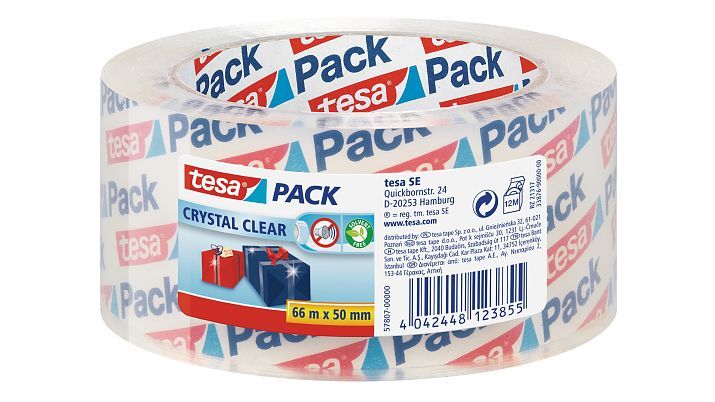 tesa 57807 - Kantoortape - Transparant - 55mm x 5,5cm