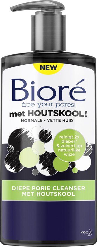 Biore Cleanser met Houtskool - 200 ml
