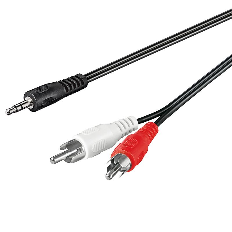 Goobay 3.5mm - 2x RCA Audio Kabel - 1m