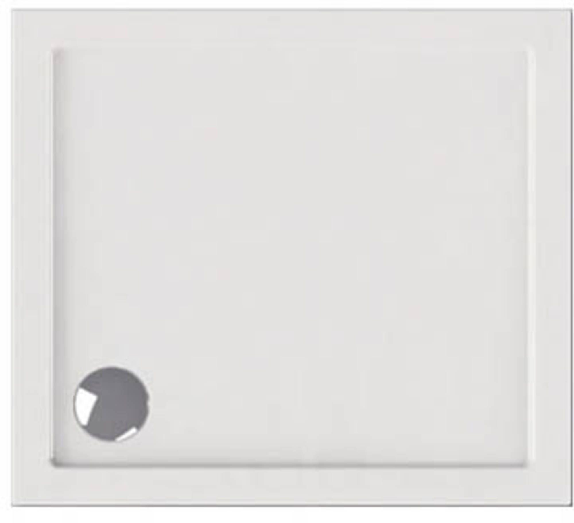 Wisa Rivara Douchebak rechthoek 90x80cm Wit