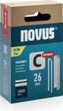 Novus Tools 042-0804 Nieten met smalle rug Type 4 1000 stuk(s) Afm. (l x b) 26 mm x 6.1 mm