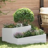 vidaXL Jardinière argent 80 x 80 x 50 cm acier galvanisé