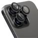 Rosso Camera Frame Protector Geschikt voor Apple iPhone 15 Pro / 15 Pro Max - Case Friendly - 9H Tempered Glass voor Cameralens - Gemakkelijke Installatie met Tray - Zwart