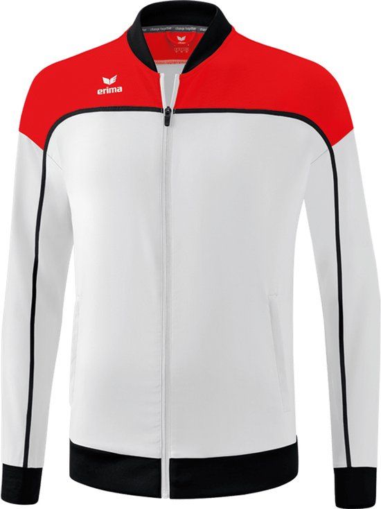 ERIMA Change Presentatiejack - Wit/Rood/Zwart - Maat XXXL - Heren